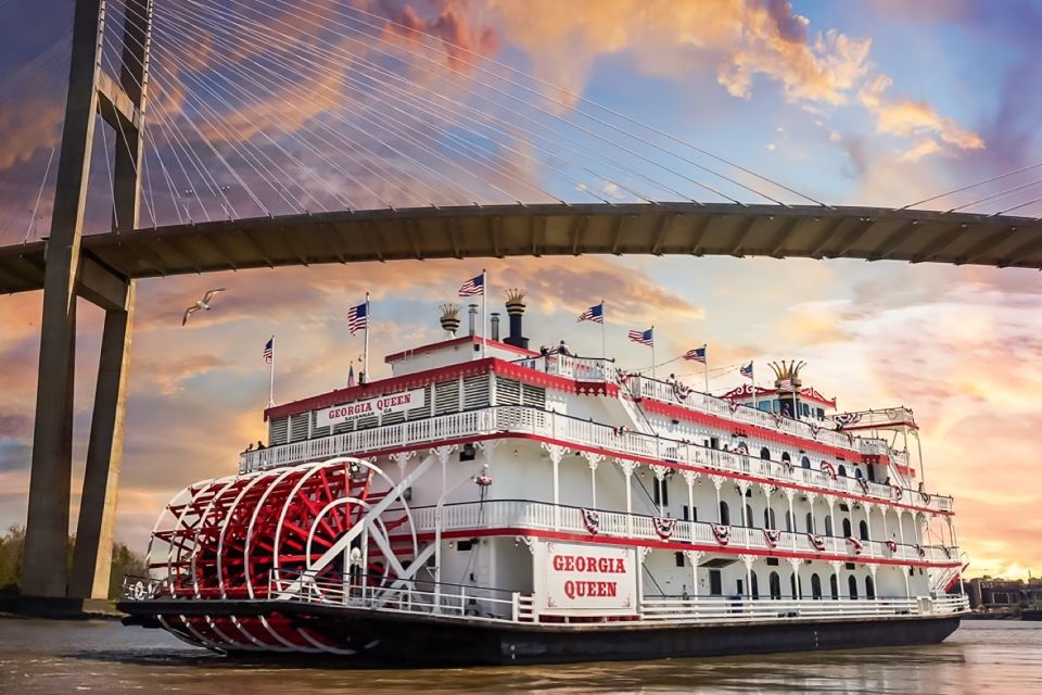 Savannah: Riverboat Sunset Cruise - Sunset Views From the Open-Air Top Deck